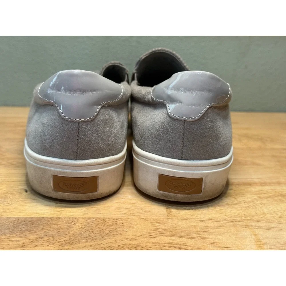 Dr. Scholls Madison Gray Perforated Slip On Sneakers Womens Shoes